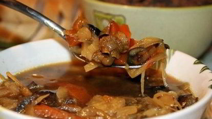 Рецепт Солянки мясной с капустой