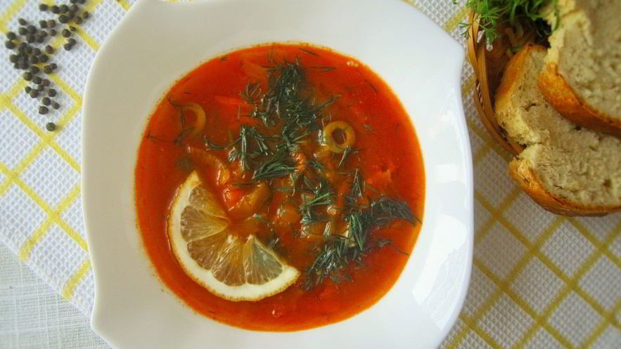 Рецепт солянки рыбной