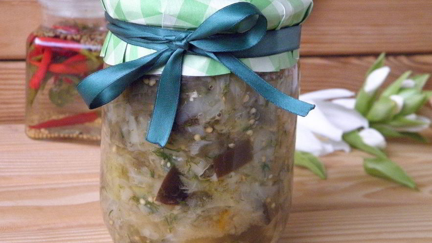 Рецепт солянки с баклажанами и капустой на зиму