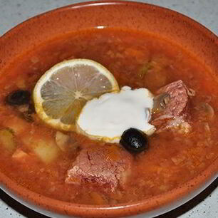 Рецепт Солянки с грибами в мультиварке