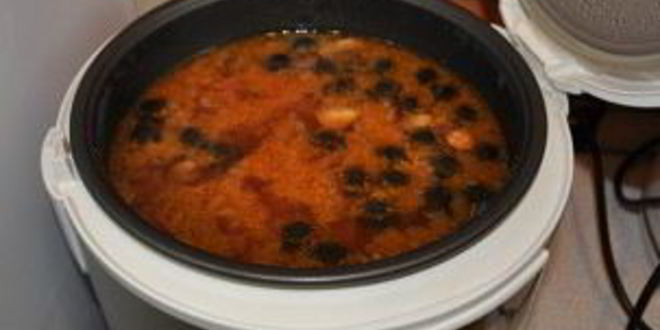 Рецепт солянки с грибами в мультиварке