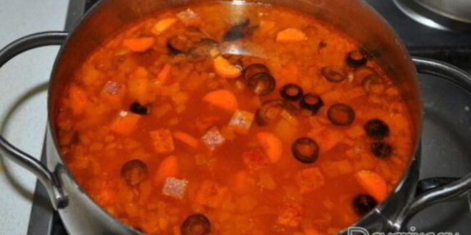 Рецепт солянки с копчеными ребрами