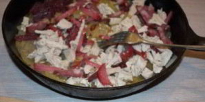 Рецепт солянки с курицей и колбасой