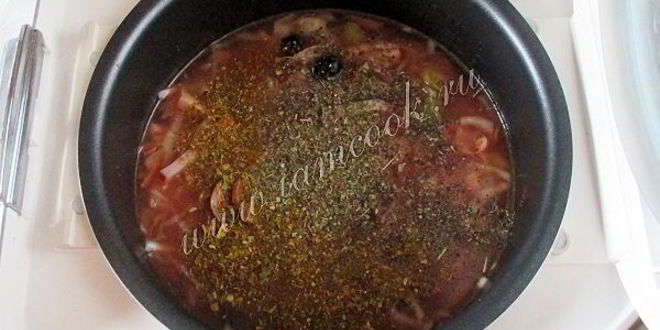 Рецепт солянки сборной в мультиварке