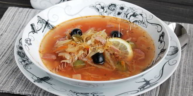 Рецепт солянки сборной в мультиварке