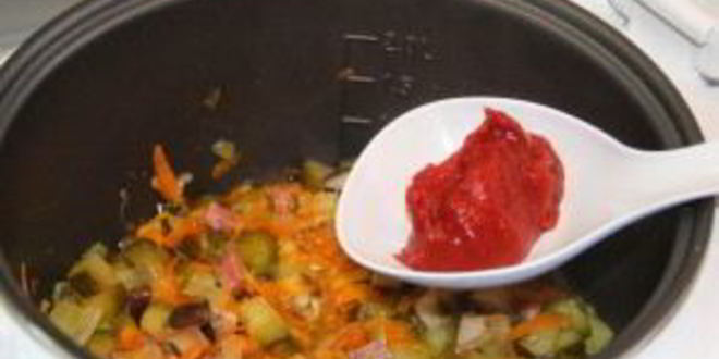 Рецепт солянки со свининой в мультиварке