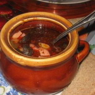 Рецепт Солянки в горшочках