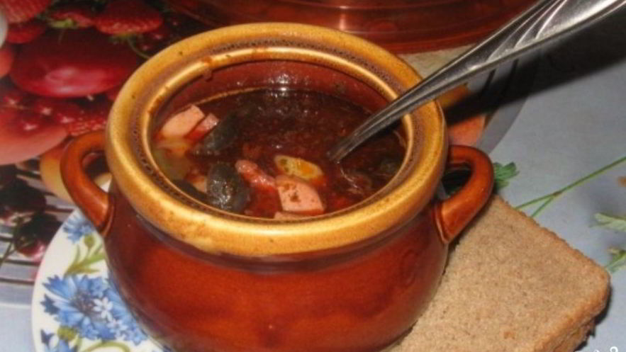 Рецепт солянки в горшочках