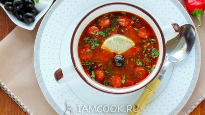 Рецепт Солянки в мультиварке