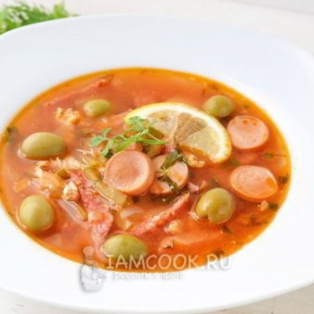 Рецепт Супа солянка классическая