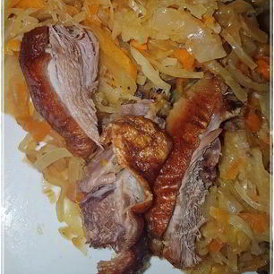 Рецепт Утки с капустой