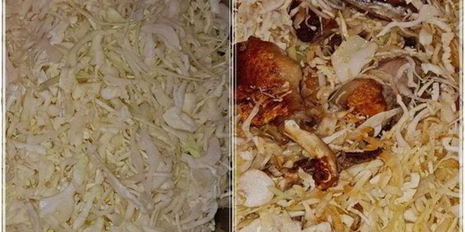 Рецепт утки с капустой