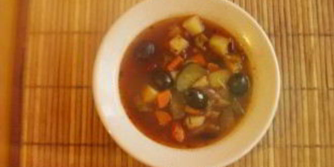 Рецепт вегетарианской солянки