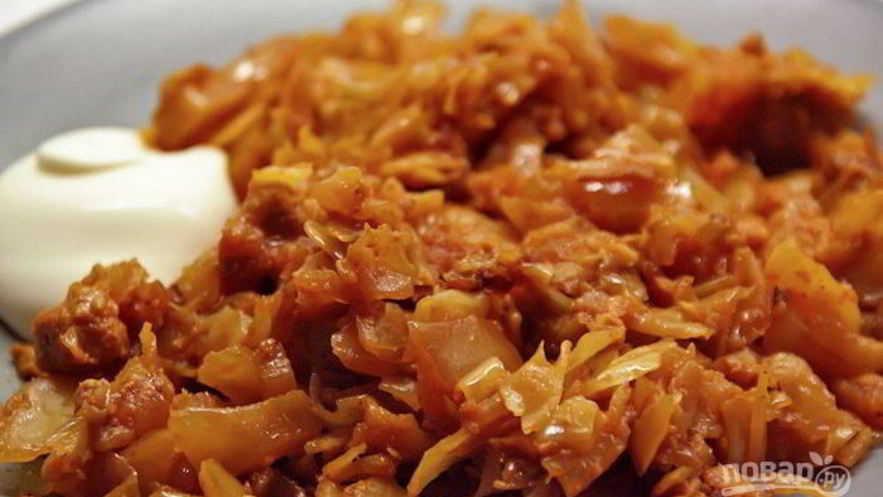 Рецепт вкусной солянки из капусты