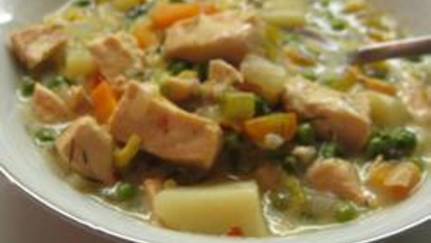 Рецепт супа чаудер из лосося