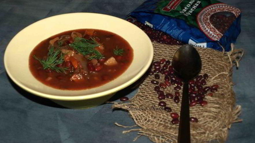 Рецепт супа из красной фасоли