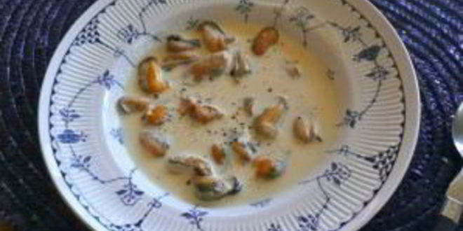 Рецепт супа из мидий со сливками