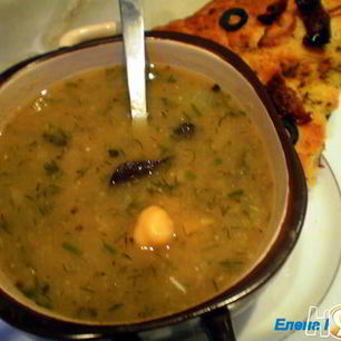 Рецепт Супа из нута с грибами