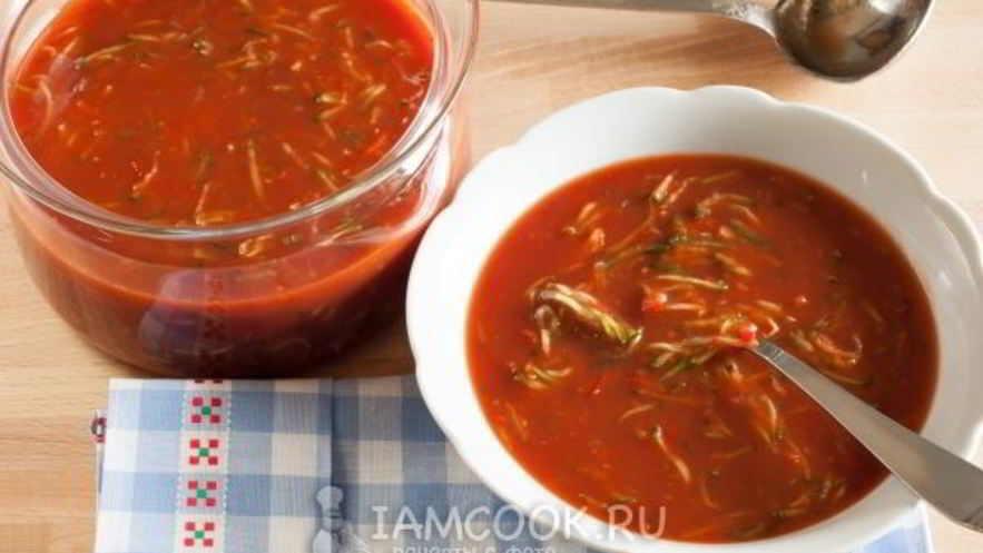 Рецепт супа из томатного сока