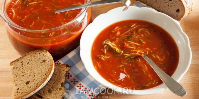 Рецепт супа из томатного сока