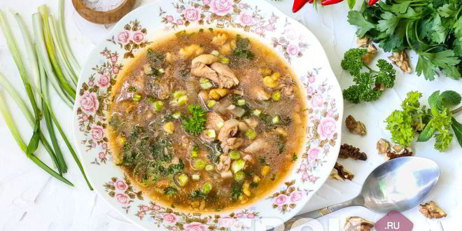 Рецепт супа харчо из курицы
