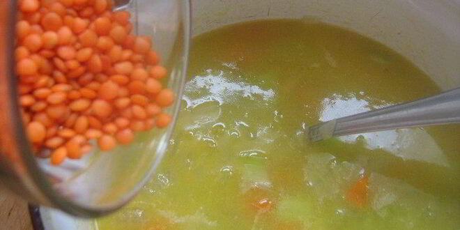 Рецепт чечевично-апельсинового суп-пюре