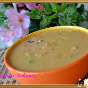 Рецепт Горохового супа-пюре с овощами