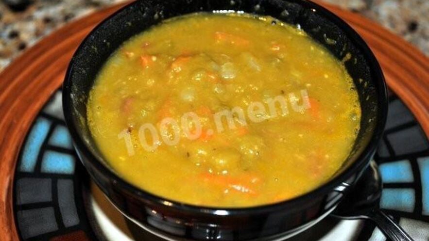 Рецепт горохового супа пюре в мультиварке с базиликом и без мяса