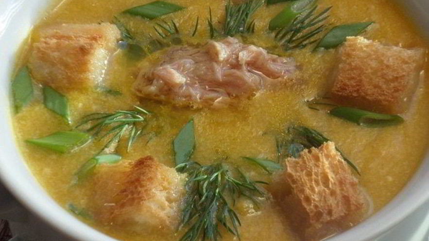 Рецепт кукурузного супа-пюре с тунцом