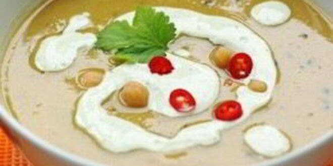 Рецепт пряного супа-пюре из нута