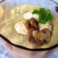 Рецепт Сливочно-грибного суп-пюре с фрикадельками