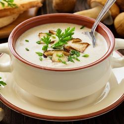 Рецепт Супа пюре грибной с сыром