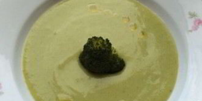 Рецепт супа-пюре из брокколи с плавленым сыром