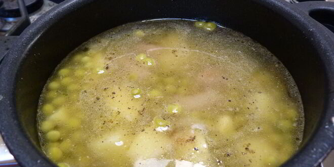 Рецепт супа-пюре из консервированного горошка