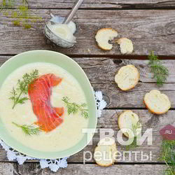 Рецепт Супа-пюре из овощей с семгой