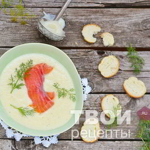 Рецепт Супа-пюре из овощей с семгой