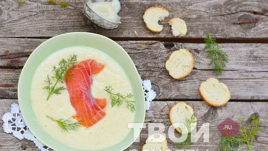 Рецепт супа-пюре из овощей с семгой