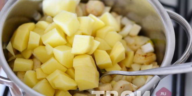 Рецепт супа-пюре из овощей с семгой