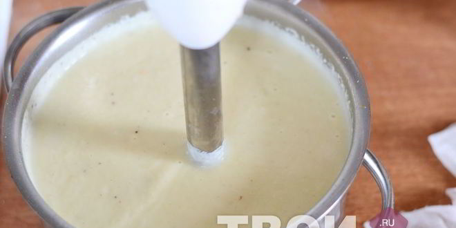 Рецепт супа-пюре из овощей с семгой