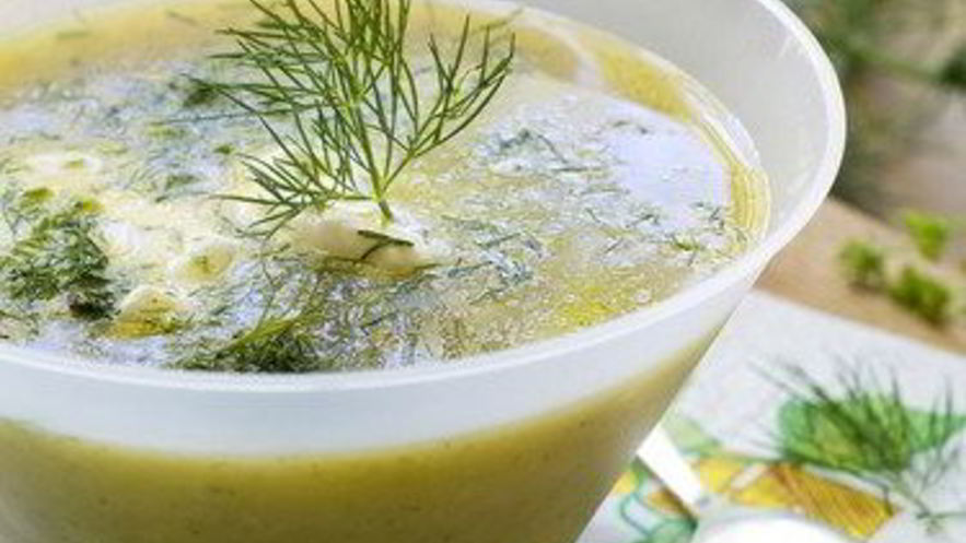 Рецепт супа-пюре из рукколы с козьим сыром