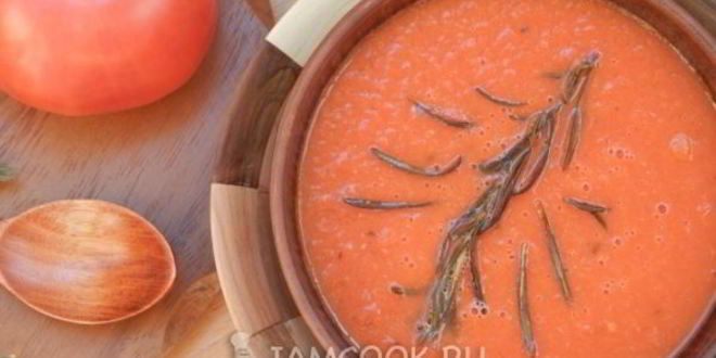 Рецепт супа пюре из томатного сока