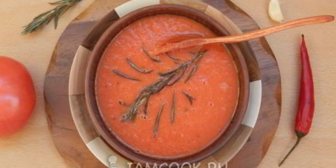 Рецепт супа пюре из томатного сока