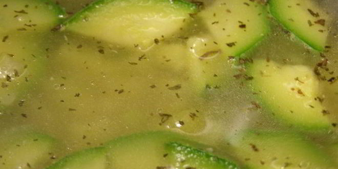 Рецепт супа-пюре из цукини с мятой