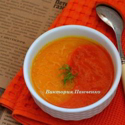 Рецепт Супа-пюре из тыквы и болгарского перца