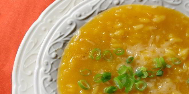 Рецепт супа-пюре из тыквы с рисом