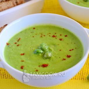 Рецепт Супа-пюре из замороженного зеленого горошка
