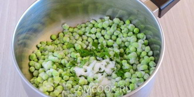 Рецепт супа-пюре из замороженного зеленого горошка