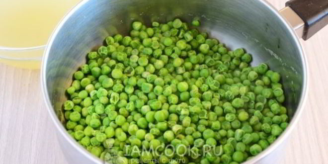 Рецепт супа-пюре из замороженного зеленого горошка