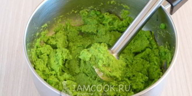 Рецепт супа-пюре из замороженного зеленого горошка
