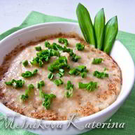 Рецепт Супа-пюре с черемшой и мускатным орехом